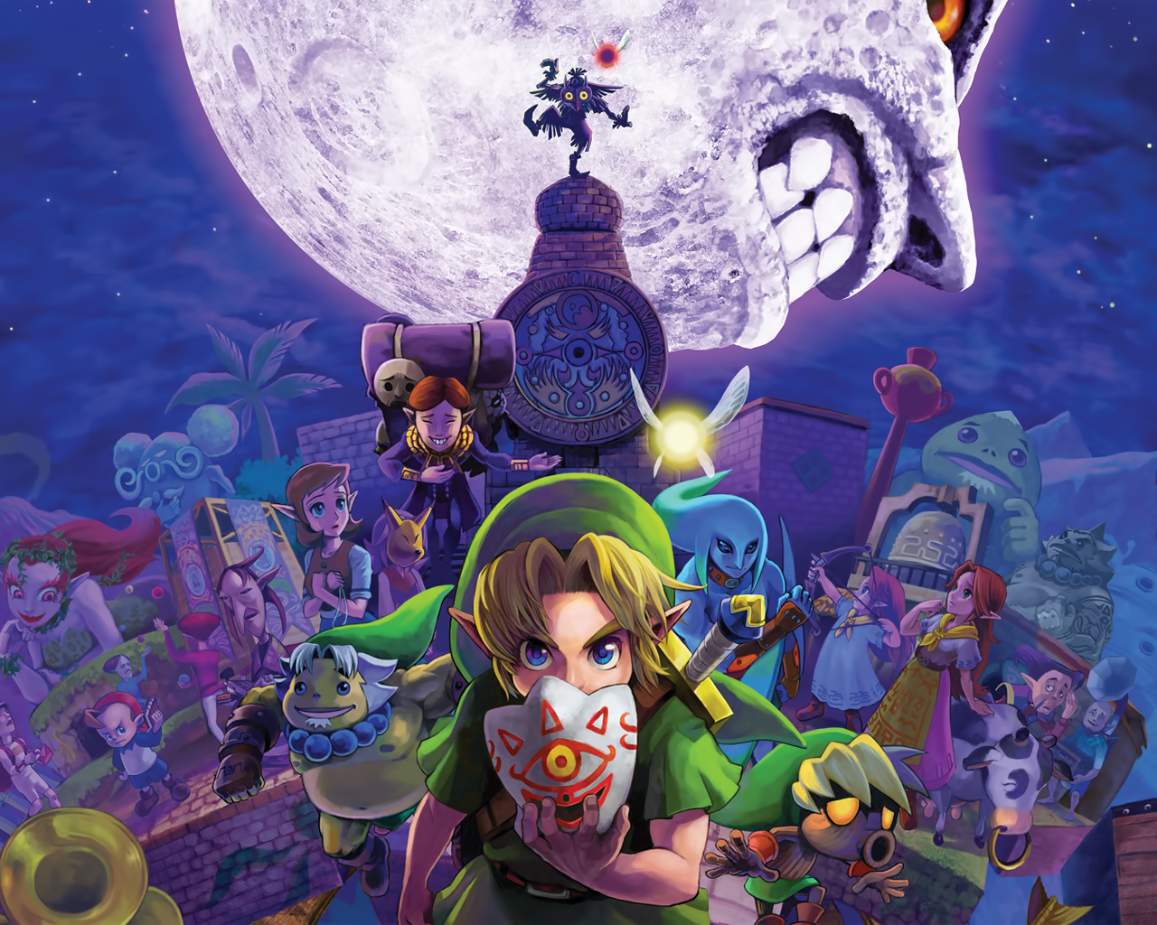 #skull Kid #anju #the Legend Of Zelda - Legend Of Zelda Majora's Mask , HD Wallpaper & Backgrounds