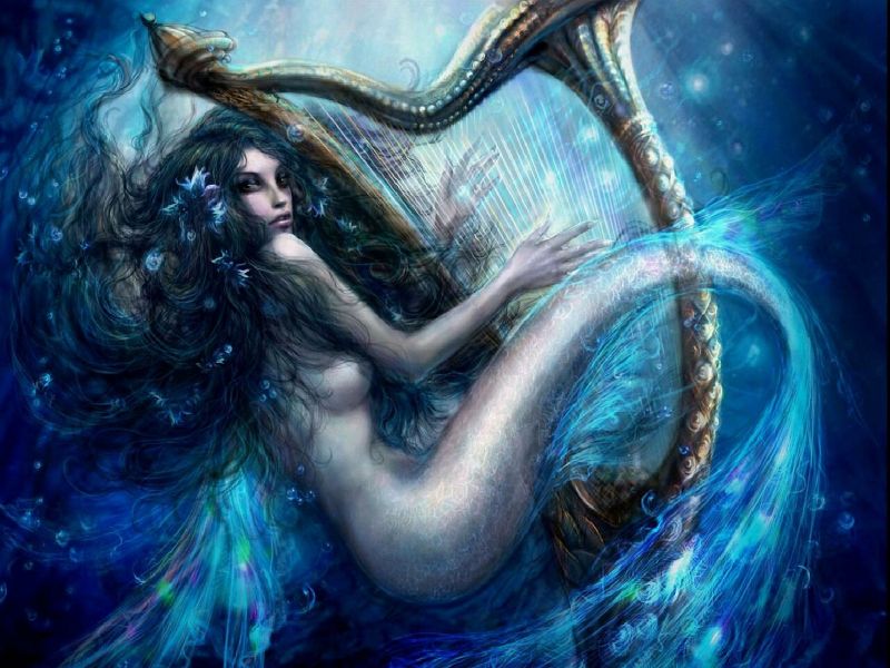 Canto De Sirena - Mermaid Harp , HD Wallpaper & Backgrounds