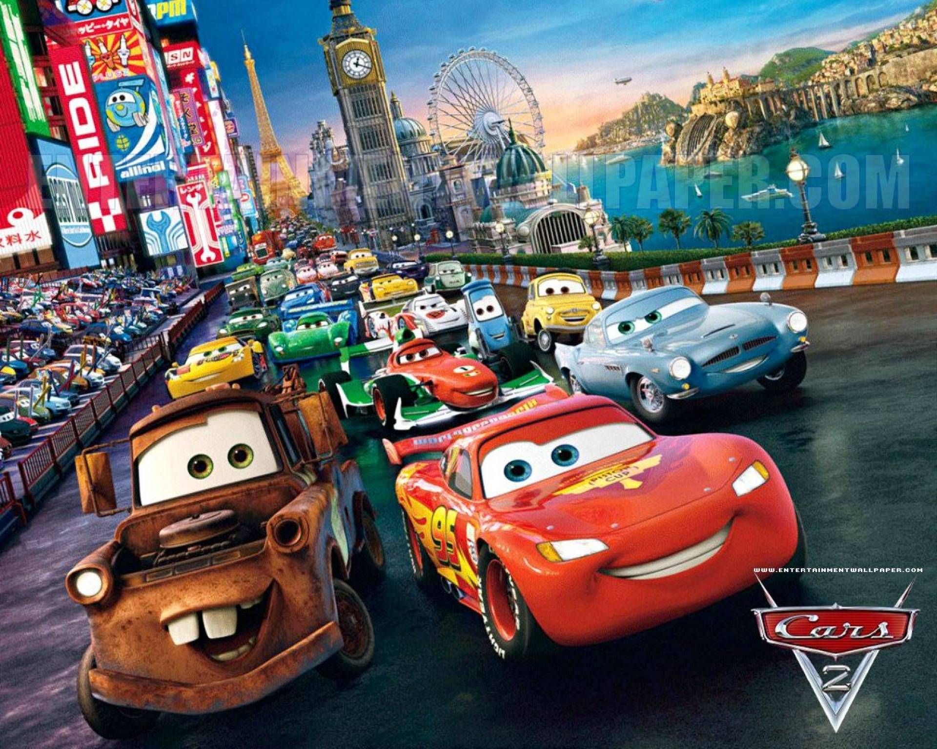 Lightning Mcqueen Movie Wallpaper - Cars Disney Wallpaper Hd , HD Wallpaper & Backgrounds