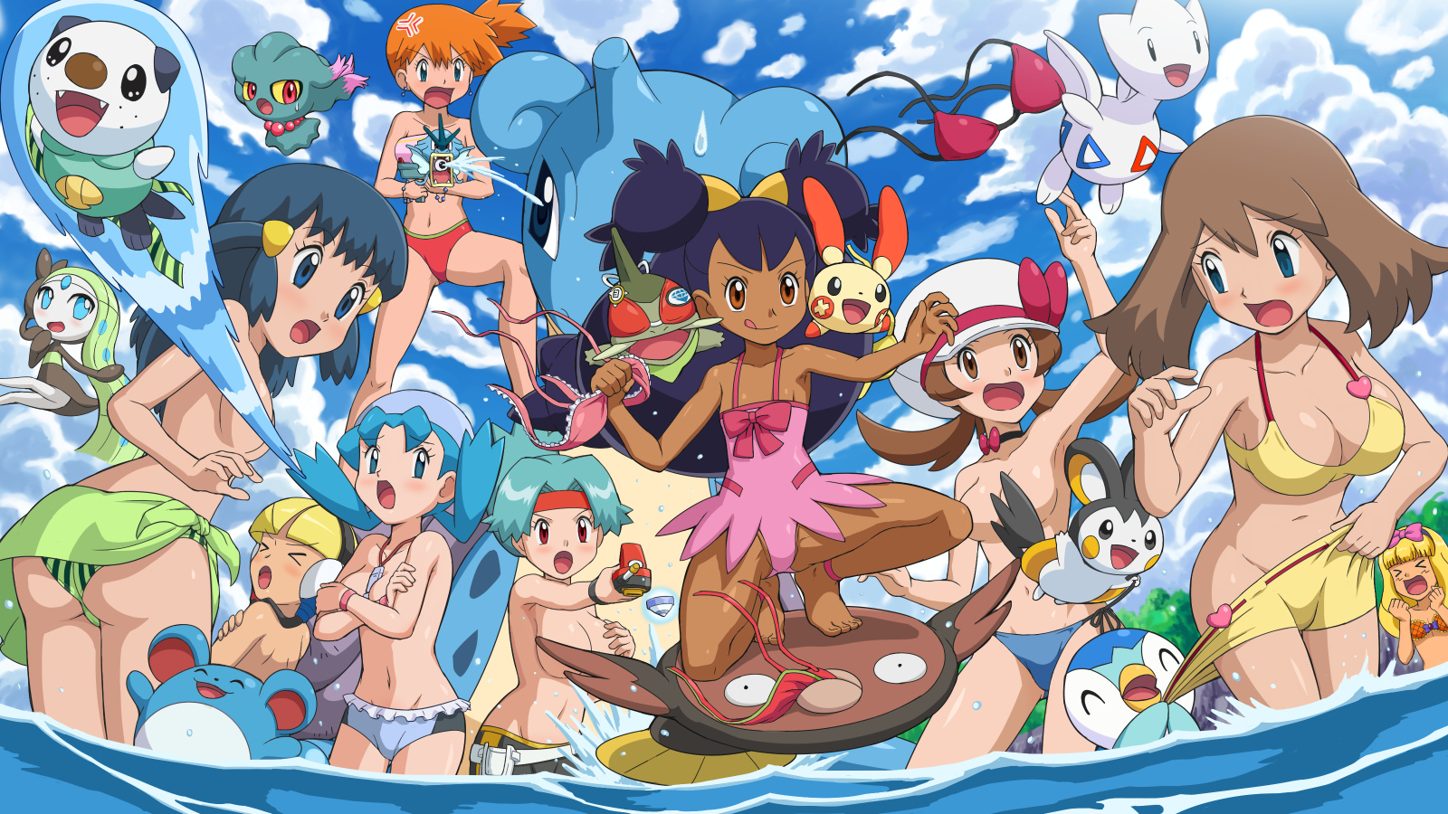 Click On The View Larger Version - Pokemon Nude , HD Wallpaper & Backgrounds