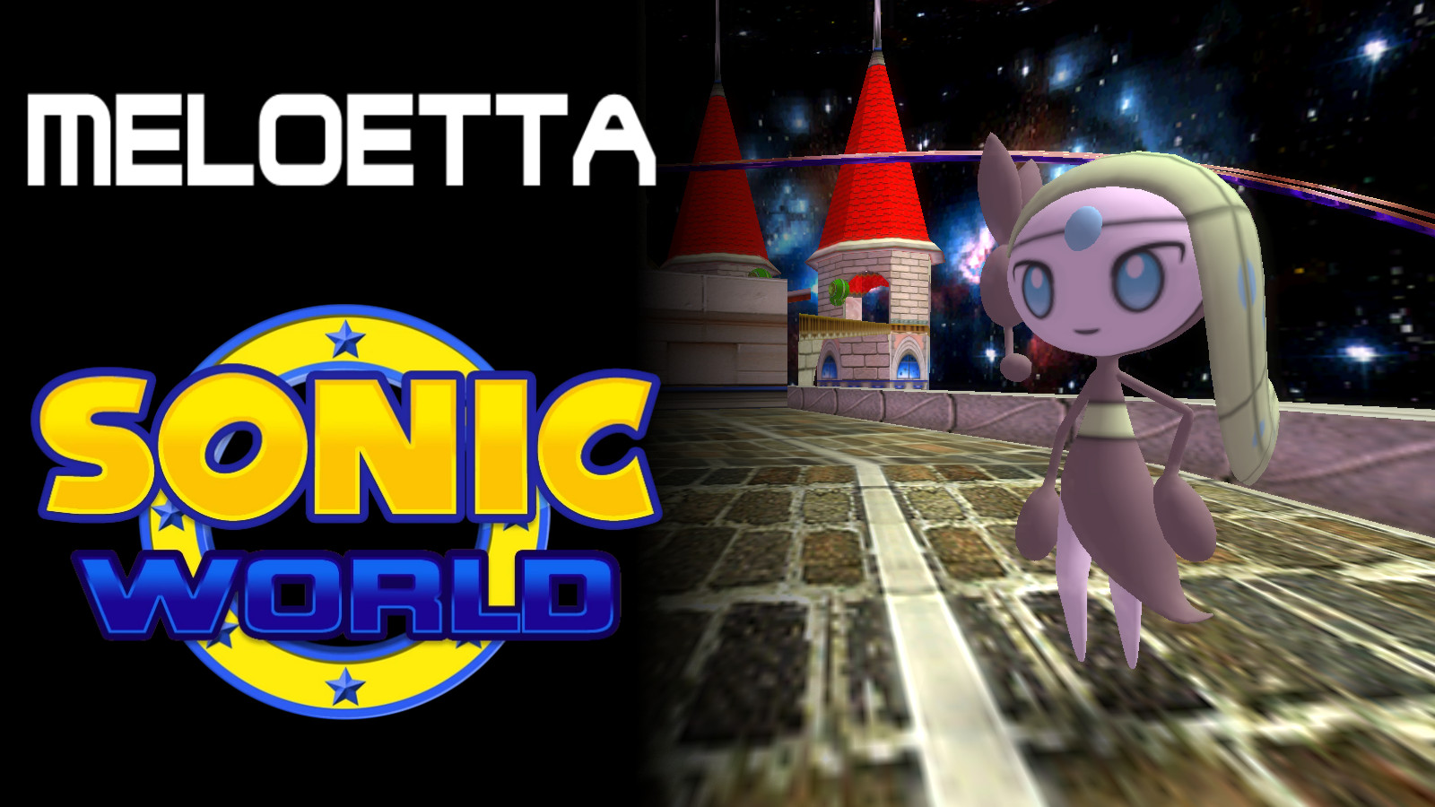 The Melody Pokemon, Meloetta, Made It Into Sonic World - Cooler Sonic Sonic World , HD Wallpaper & Backgrounds