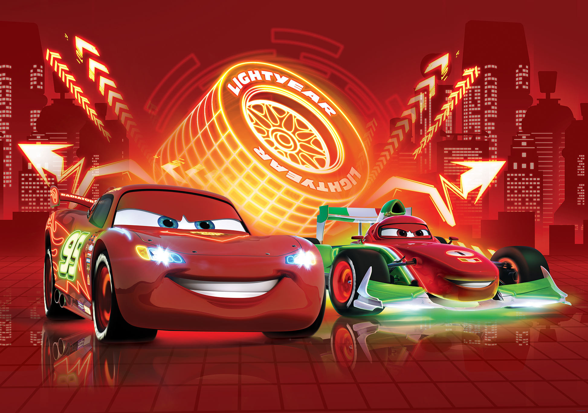 Disney Cars Wallpaper Qygjxz - Lightning Mcqueen Background Hd , HD Wallpaper & Backgrounds