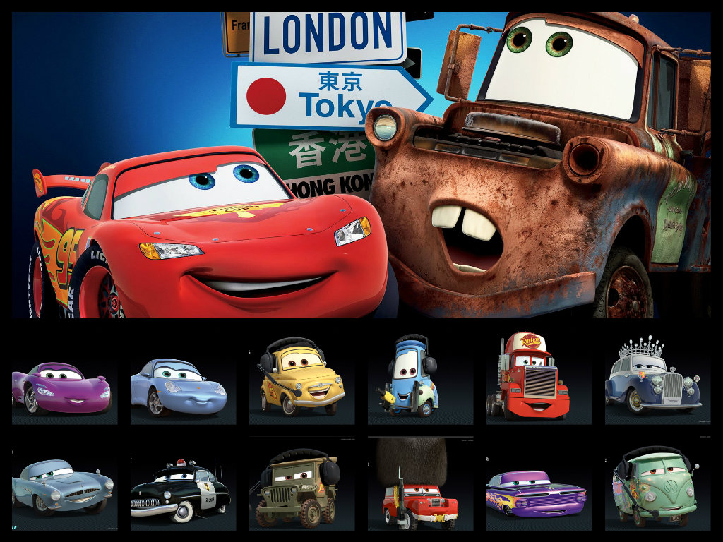 Disney Pixar Cars 2 Images Cars Collage Hd Wallpaper - Lightning Mcqueen & Mater , HD Wallpaper & Backgrounds