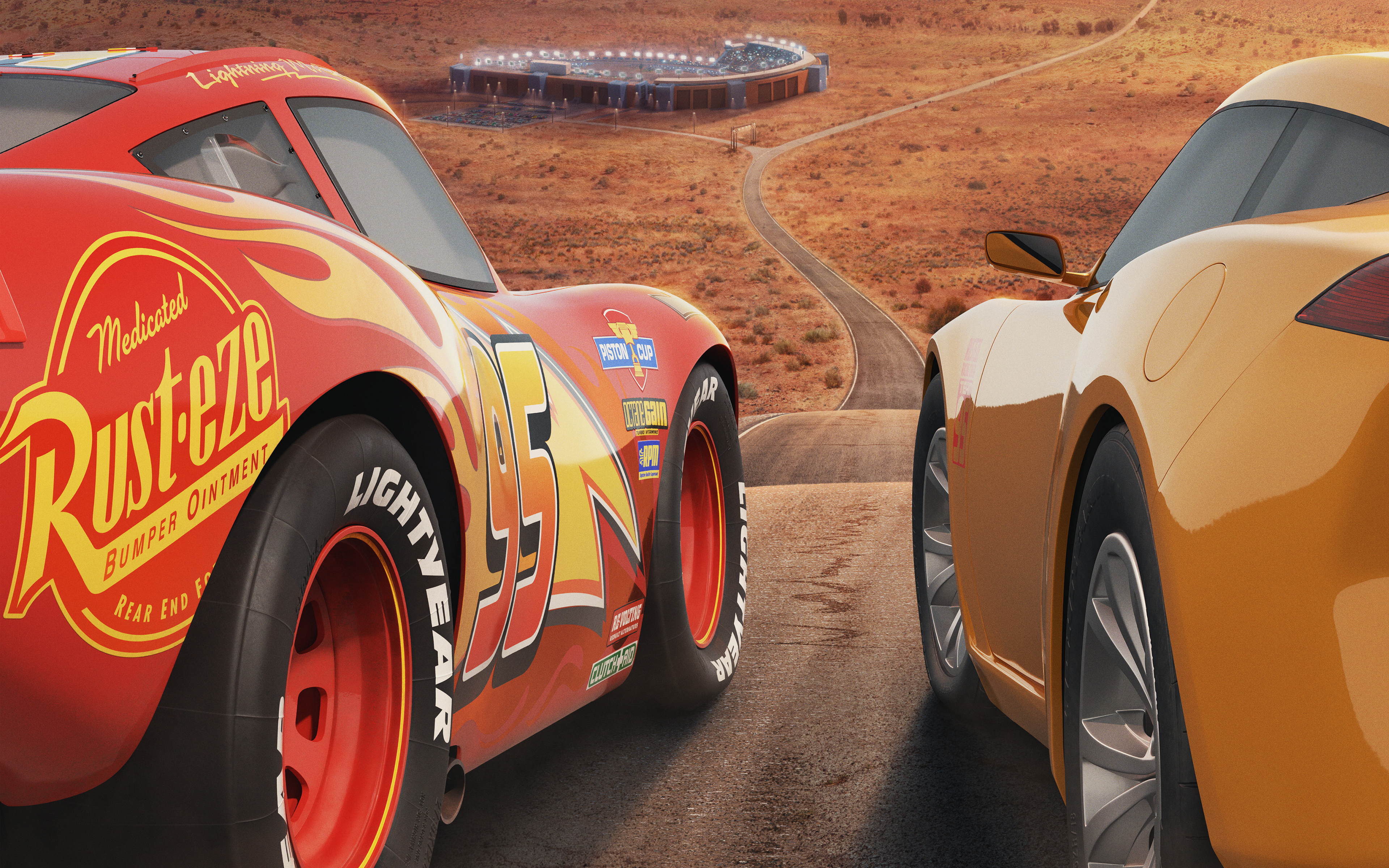 Cars 3 Lightning Mcqueen Cruz Ramirez 4k - Movie Car 3 , HD Wallpaper & Backgrounds