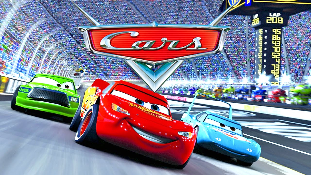 Cars El Juego De La Pelicula En Espanol Rayo Mcqueen - Lightning Mcqueen On Race Track Cartoon , HD Wallpaper & Backgrounds