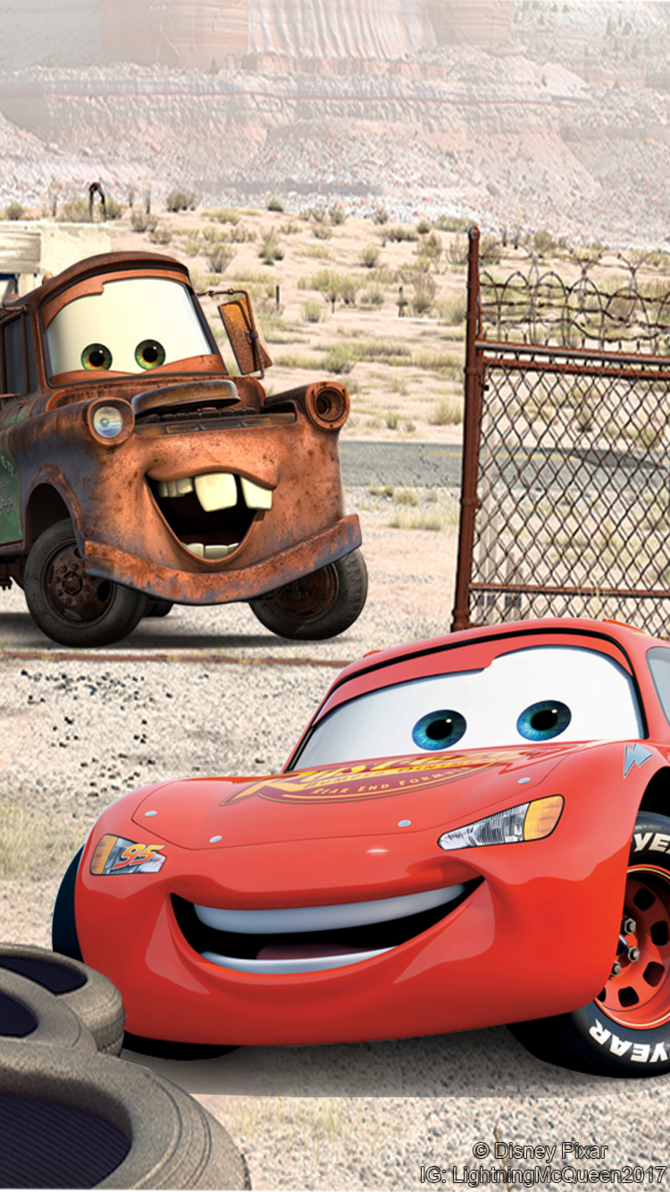 Lightning Mcqueen Wallpaper-h7p7jn1 - Lightning Mcqueen And Mater , HD Wallpaper & Backgrounds