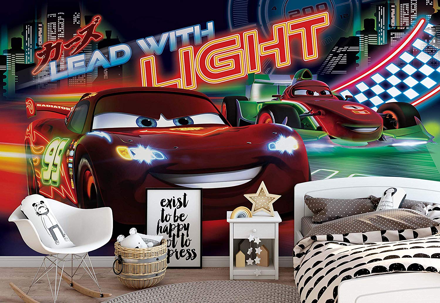 Disney Cars Lightning Mcqueen Bernoulli - Murale Per Camerette , HD Wallpaper & Backgrounds