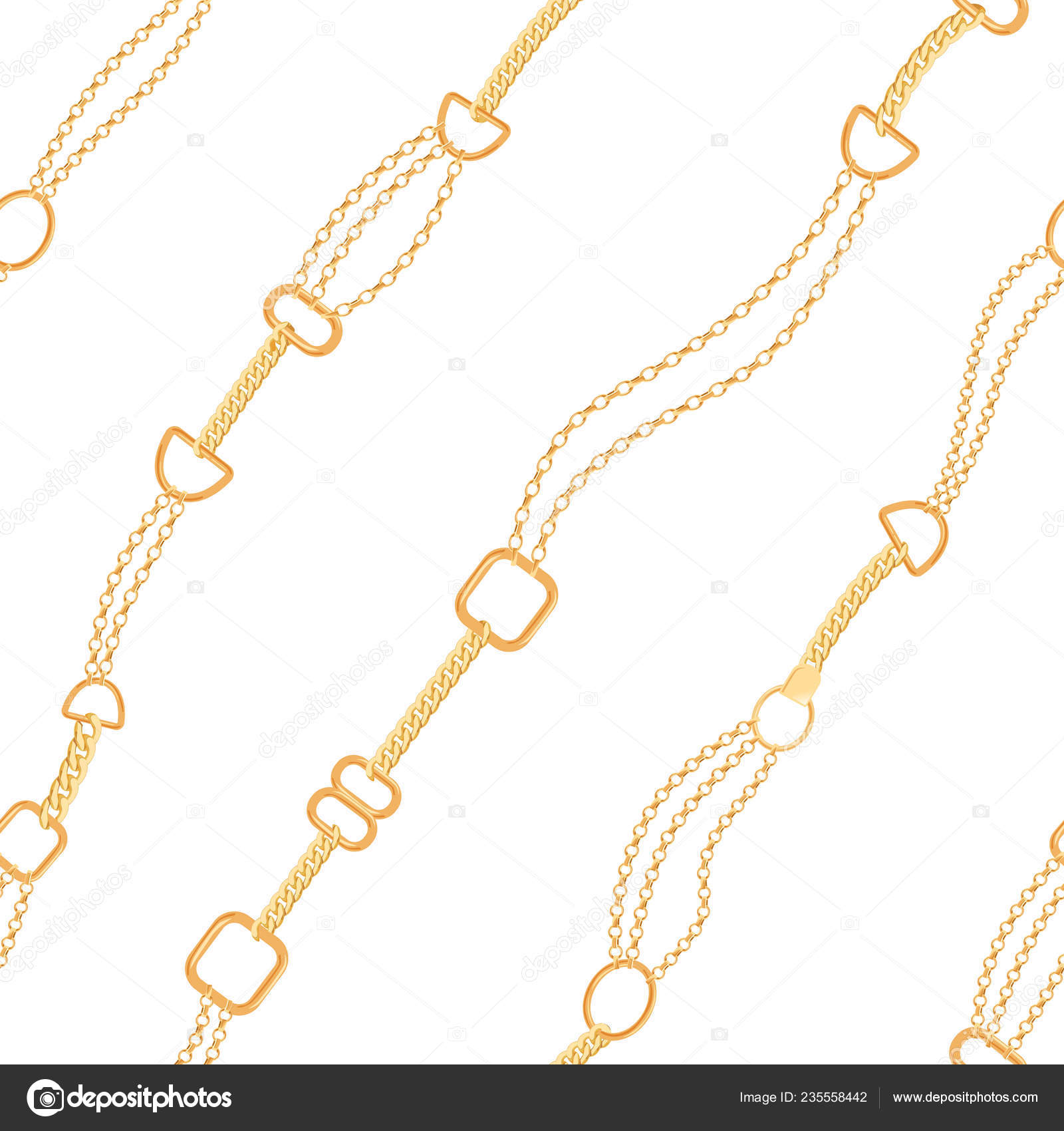 Golden Chains Fashion Seamless Pattern - Simbolos Da Pascoa Pomba , HD Wallpaper & Backgrounds