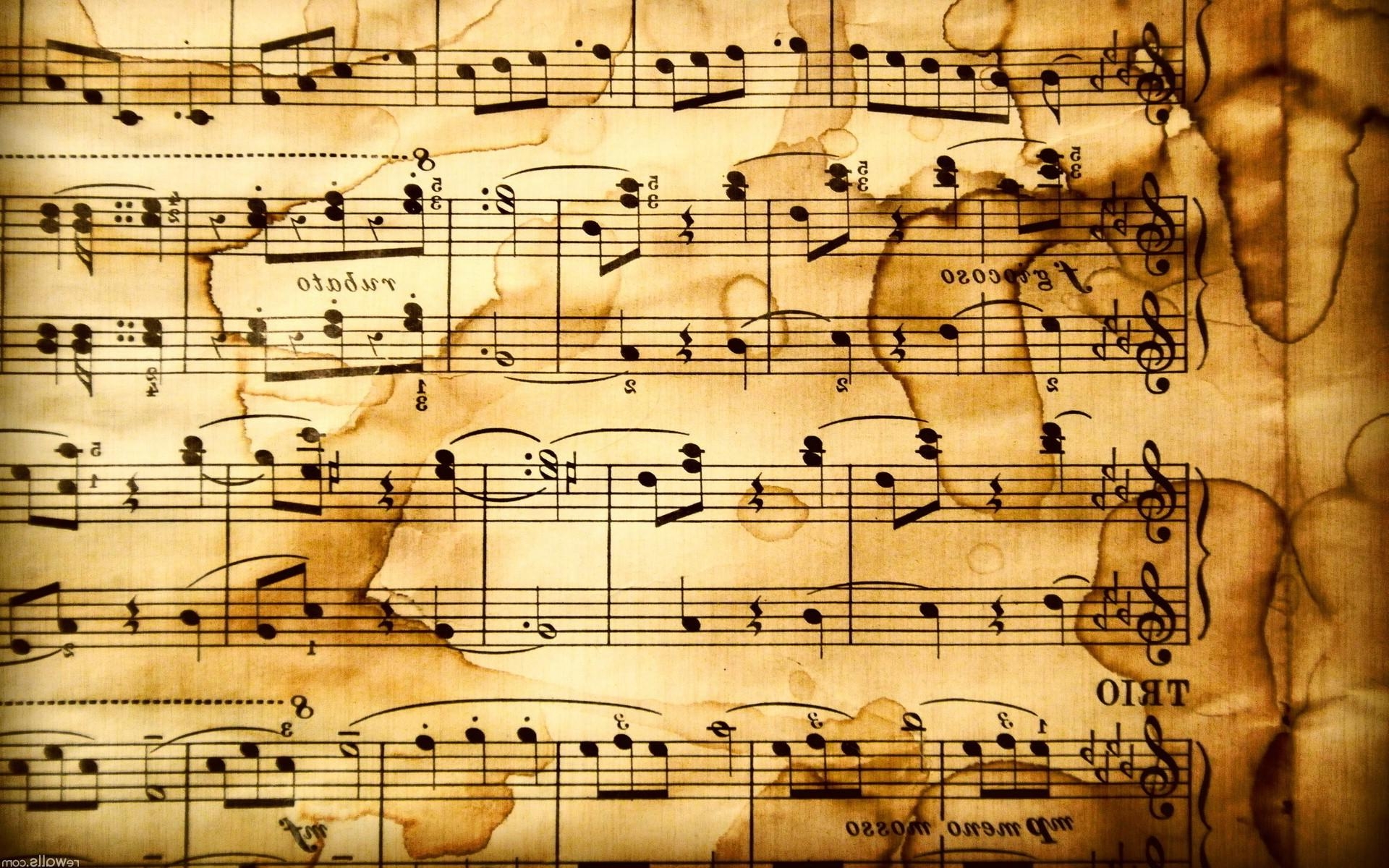 0 Notes Rustic Hd Music Notes Wallpaper - Music Notes , HD Wallpaper & Backgrounds