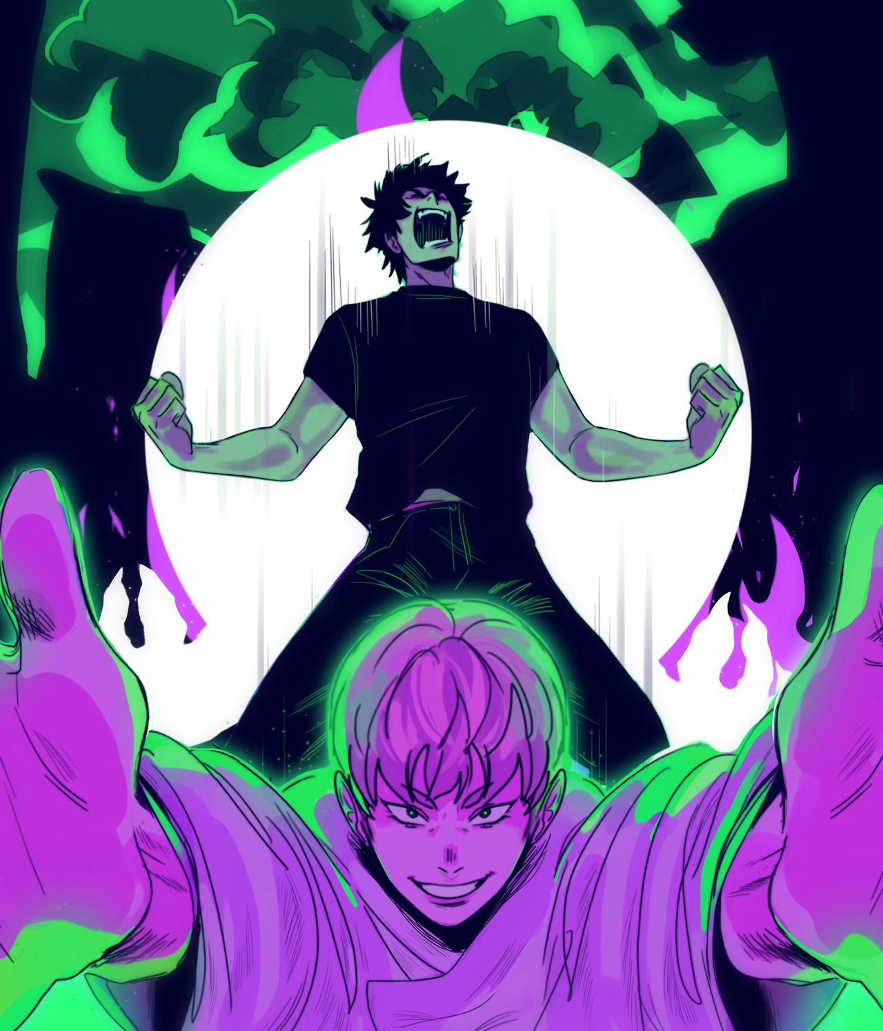 Sinfulhime Cyborg 009 Vs Devilman Crying Man Baby Illustration