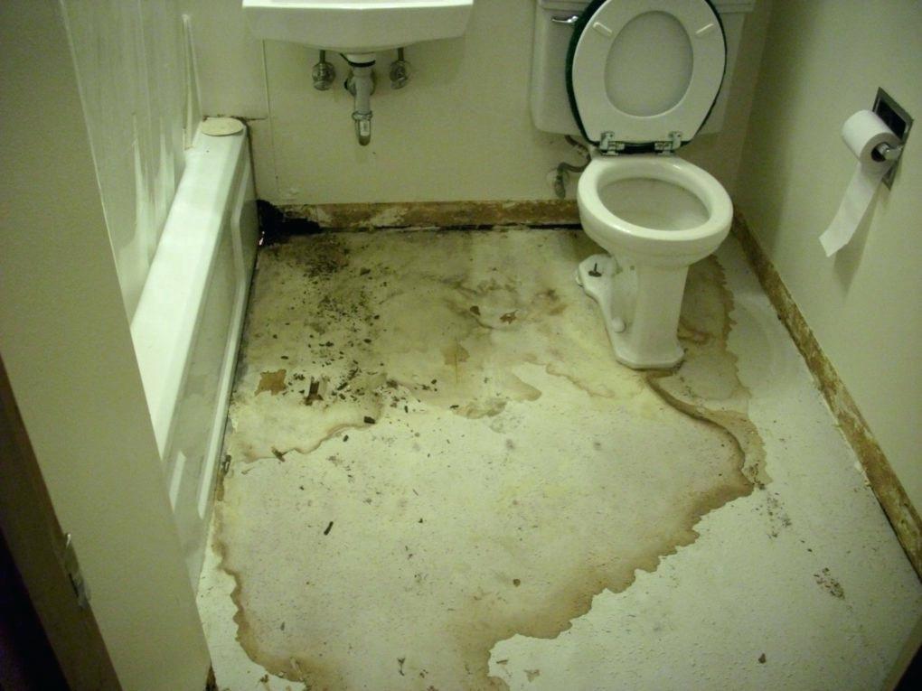 Leak Behind Wall Bathroom Water Damage Restoration - Bathroom Floor After Leak , HD Wallpaper & Backgrounds