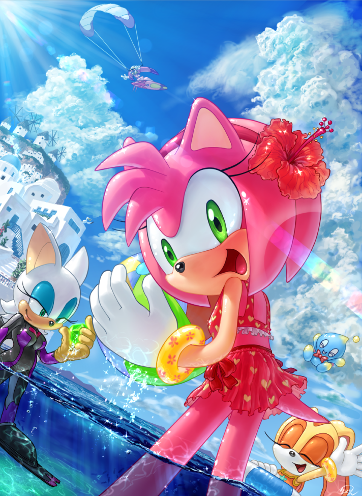 Sonic Unleashed Amy Rose Doctor Eggman Cream The Rabbit - Amy Rose And Cream , HD Wallpaper & Backgrounds