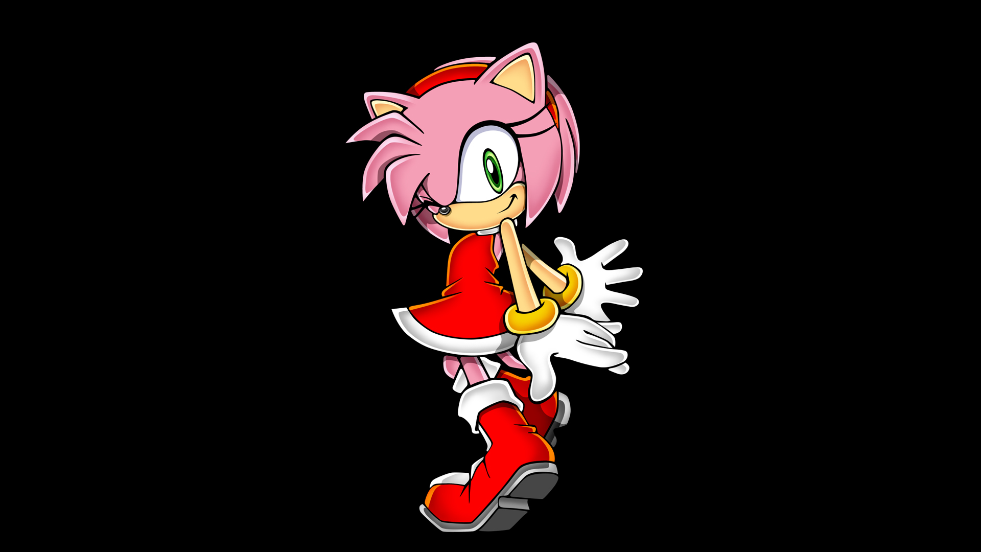 Amy Rose Images Amy Rose Wallpaper - Amy The Hedgehog And Sonic Anime , HD Wallpaper & Backgrounds