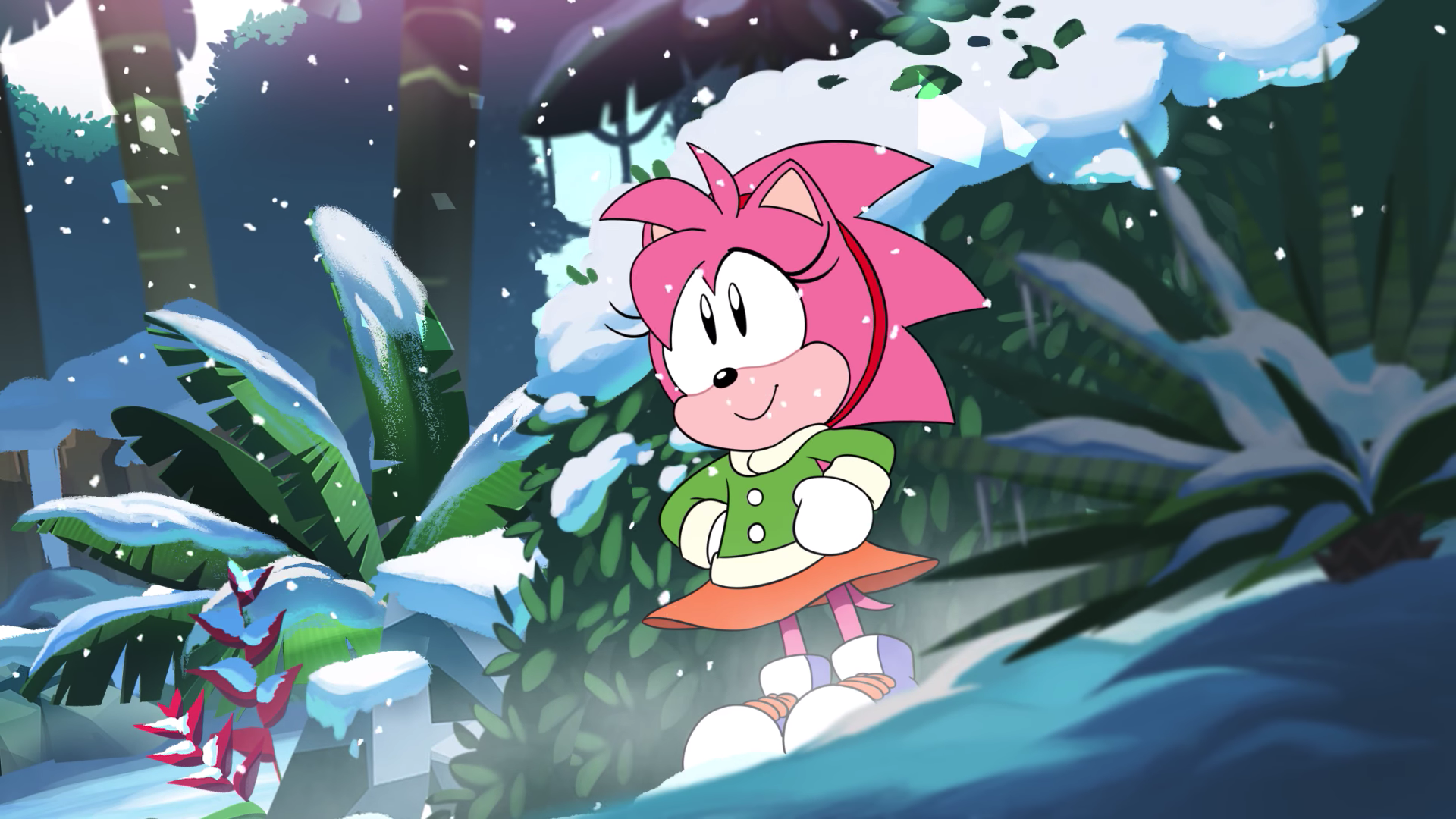 Amy Rose In Sonic Mania Adventures - Sonic Mania Amy Rose , HD Wallpaper & Backgrounds