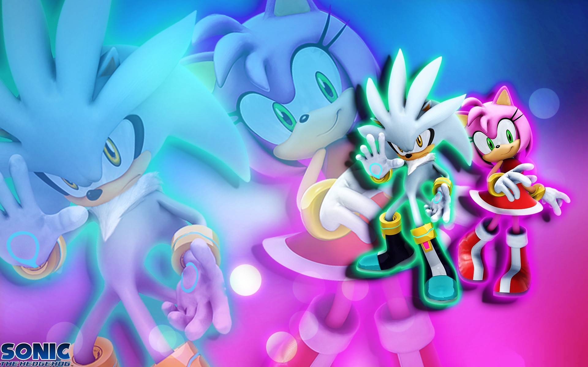 Amy Rose Background Free Download Desktop Images Background - Silver The Hedgehog And Amy Rose , HD Wallpaper & Backgrounds