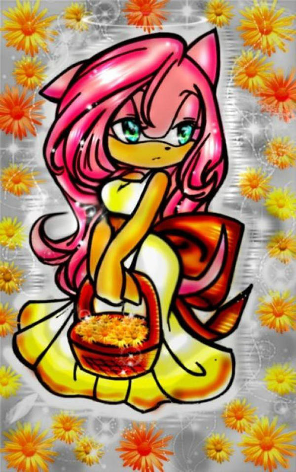 Amy Rose Followed - Long Hair Older Amy Rose , HD Wallpaper & Backgrounds
