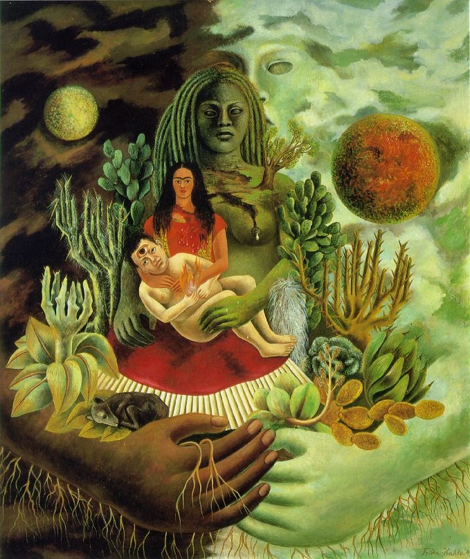 The Love Embrace Of The Universe, The Earth , Myself, - Frida Kahlo Love Embrace , HD Wallpaper & Backgrounds