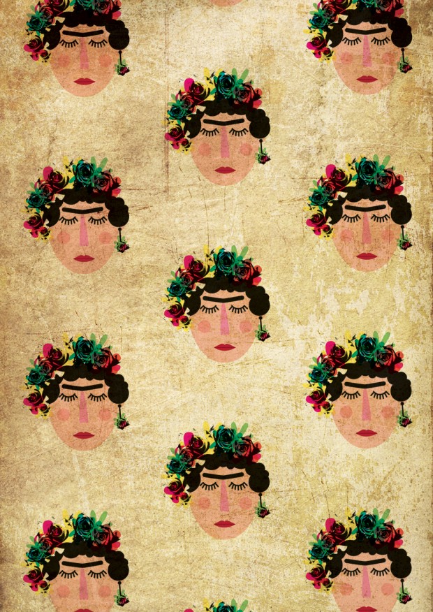 Frida Texture - Fondos Tumblr Frida Kahlo , HD Wallpaper & Backgrounds