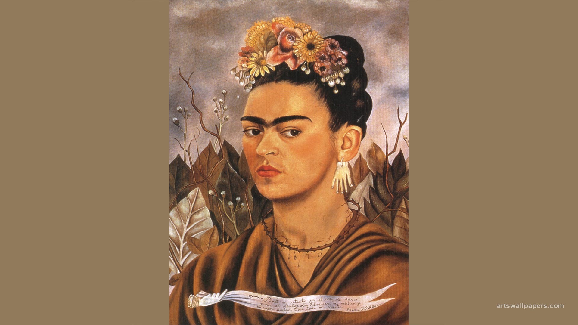 Frida Kahlo Wallpaper, Art, Painting, Art Wallpapers - Frida Kahlo Dr Eloesser , HD Wallpaper & Backgrounds