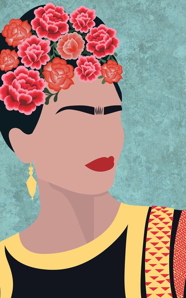Muralswallpaper Has Created A Brand New Collection - Frida Kahlo , HD Wallpaper & Backgrounds