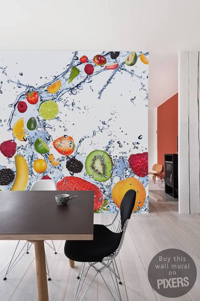 Refresh You Kitchen With Colorful Fruits - Fruit Water Splash Png , HD Wallpaper & Backgrounds