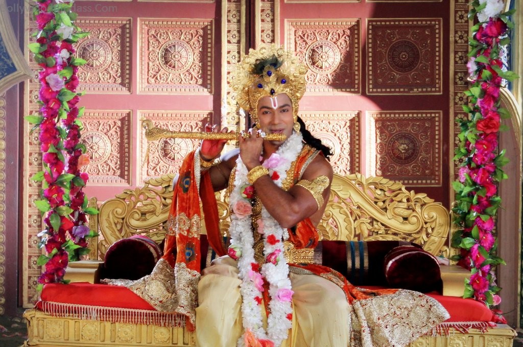 Saurabh Pandey As Krishna In Suryaputra Karn - Saurabh Pandey As Krishna , HD Wallpaper & Backgrounds