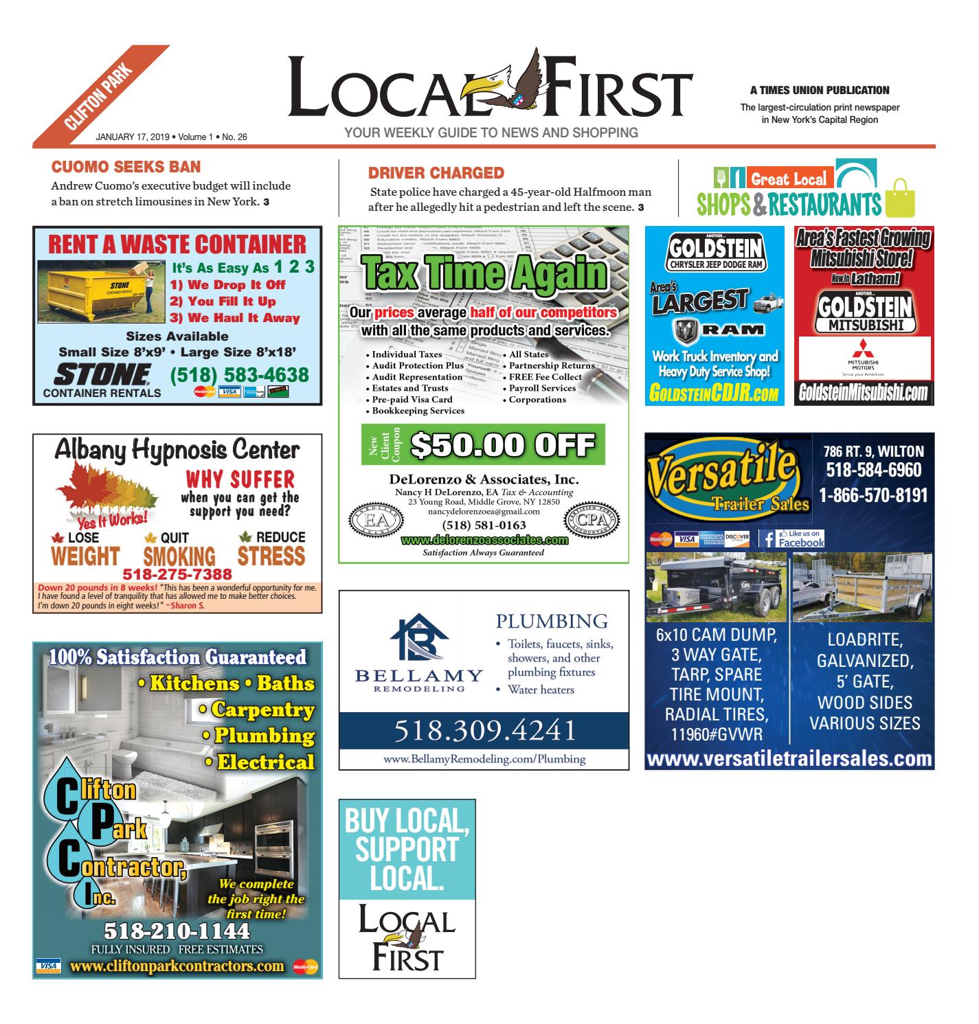 Local First Clifton Park 011719 By Capital Region Weekly - Online Advertising , HD Wallpaper & Backgrounds
