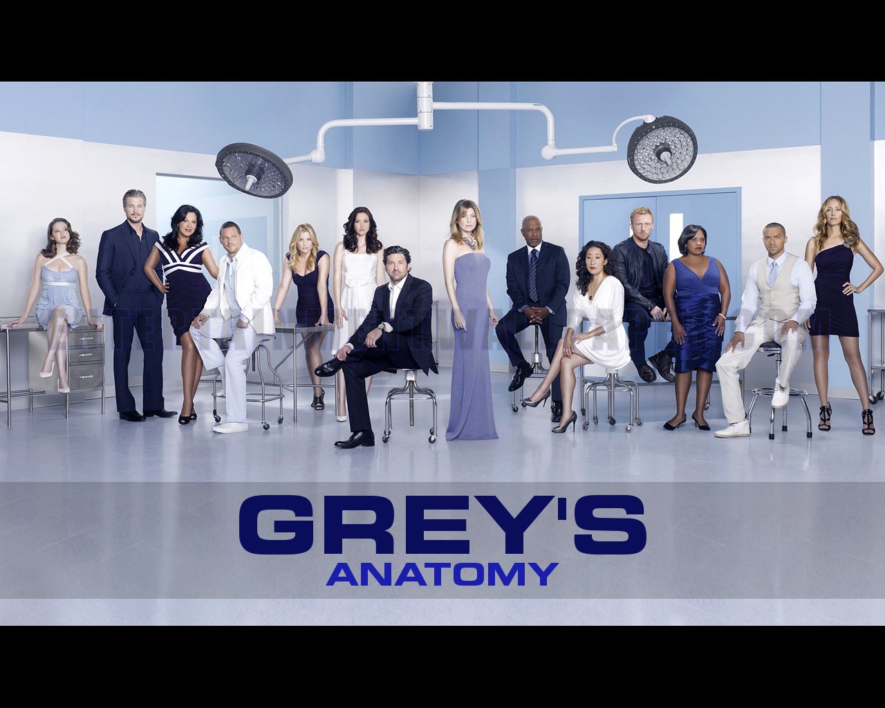 Grey's Anatomy Wallpaper - Greys Anatomy Cast Season 7 , HD Wallpaper & Backgrounds