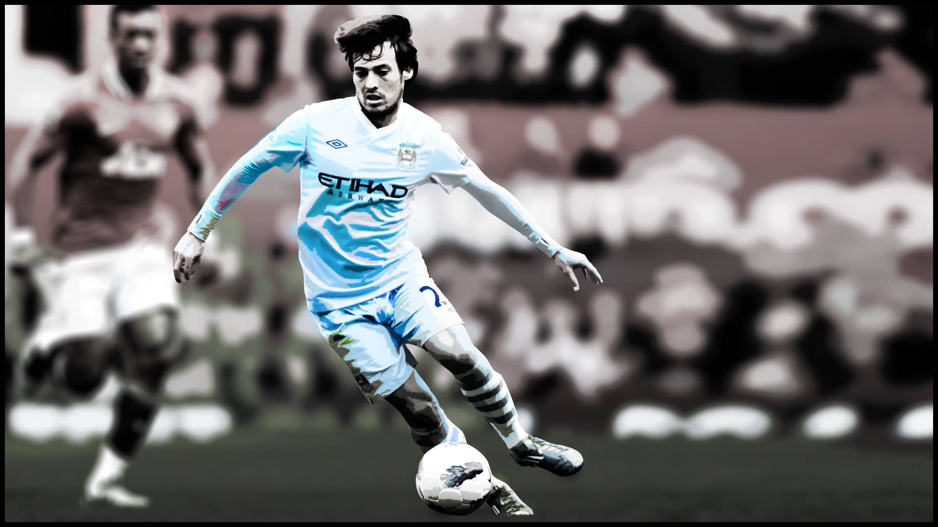 David Silva Wide Wallpaper - David Silva Wallpaper Hd , HD Wallpaper & Backgrounds