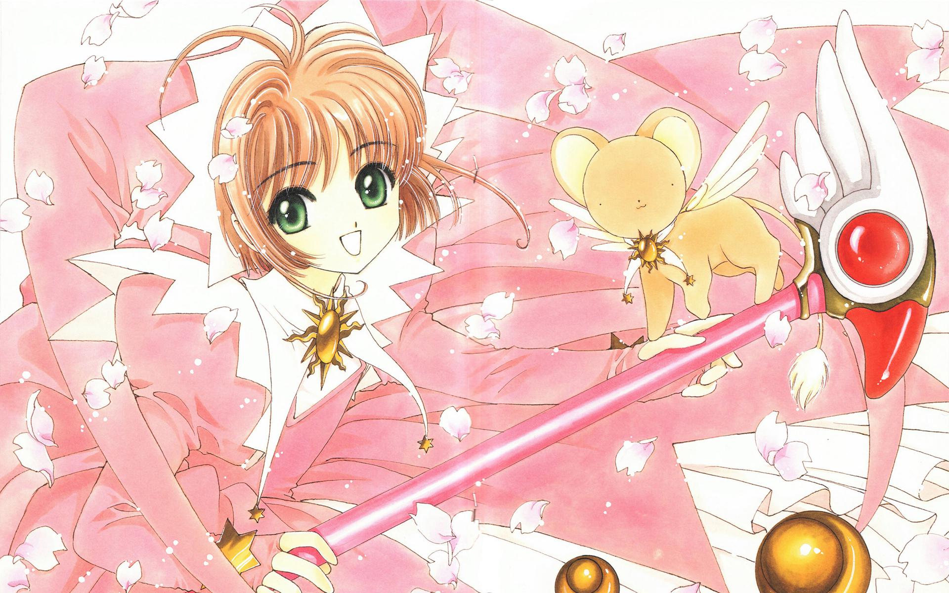 Cardcaptor Sakura Magic Card, Petals, Anime Girl, Sakura, - Magic Girl Card Anime , HD Wallpaper & Backgrounds