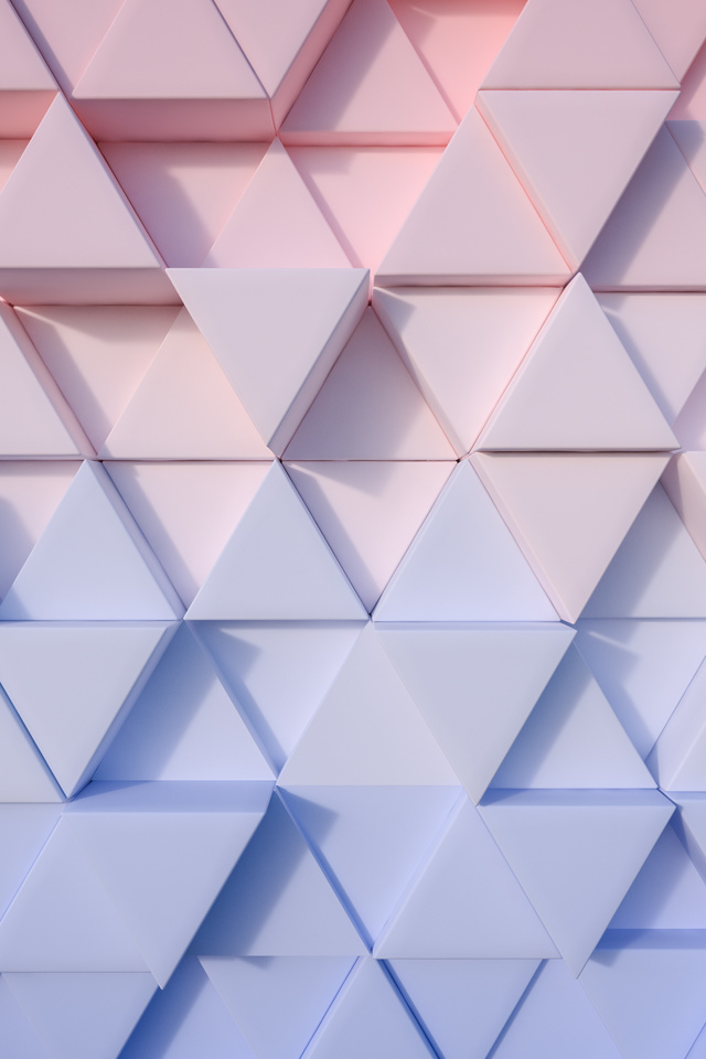 Wallpaper 4k Triangle Pastel 3d 4k Iphone 4 Iphone - Rose Quartz And Serenity Aesthetic , HD Wallpaper & Backgrounds