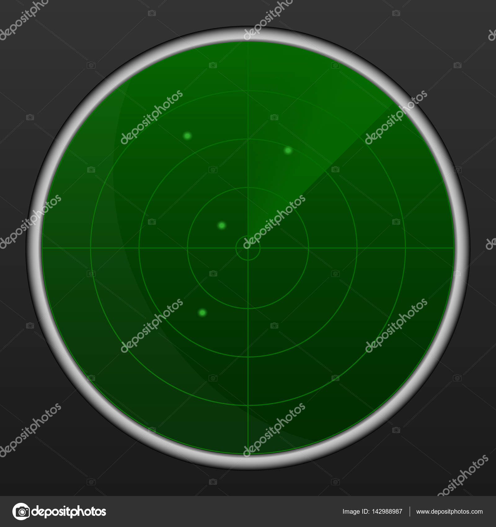 Realistic Vector Radar In Searching - Circle , HD Wallpaper & Backgrounds