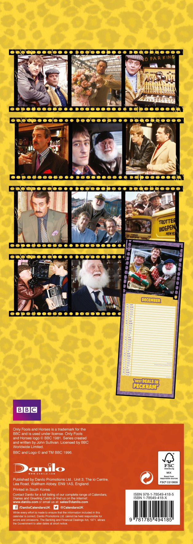 Only Fools And Horses Official Slim 2018 Calendar - Only Fools And Horses Calendar 2018 , HD Wallpaper & Backgrounds