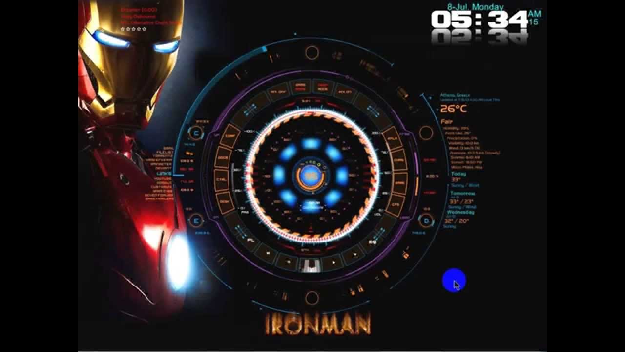My Customized Ironman Tech A Arc Reactor Desktop Mod - Iron Man Arc , HD Wallpaper & Backgrounds
