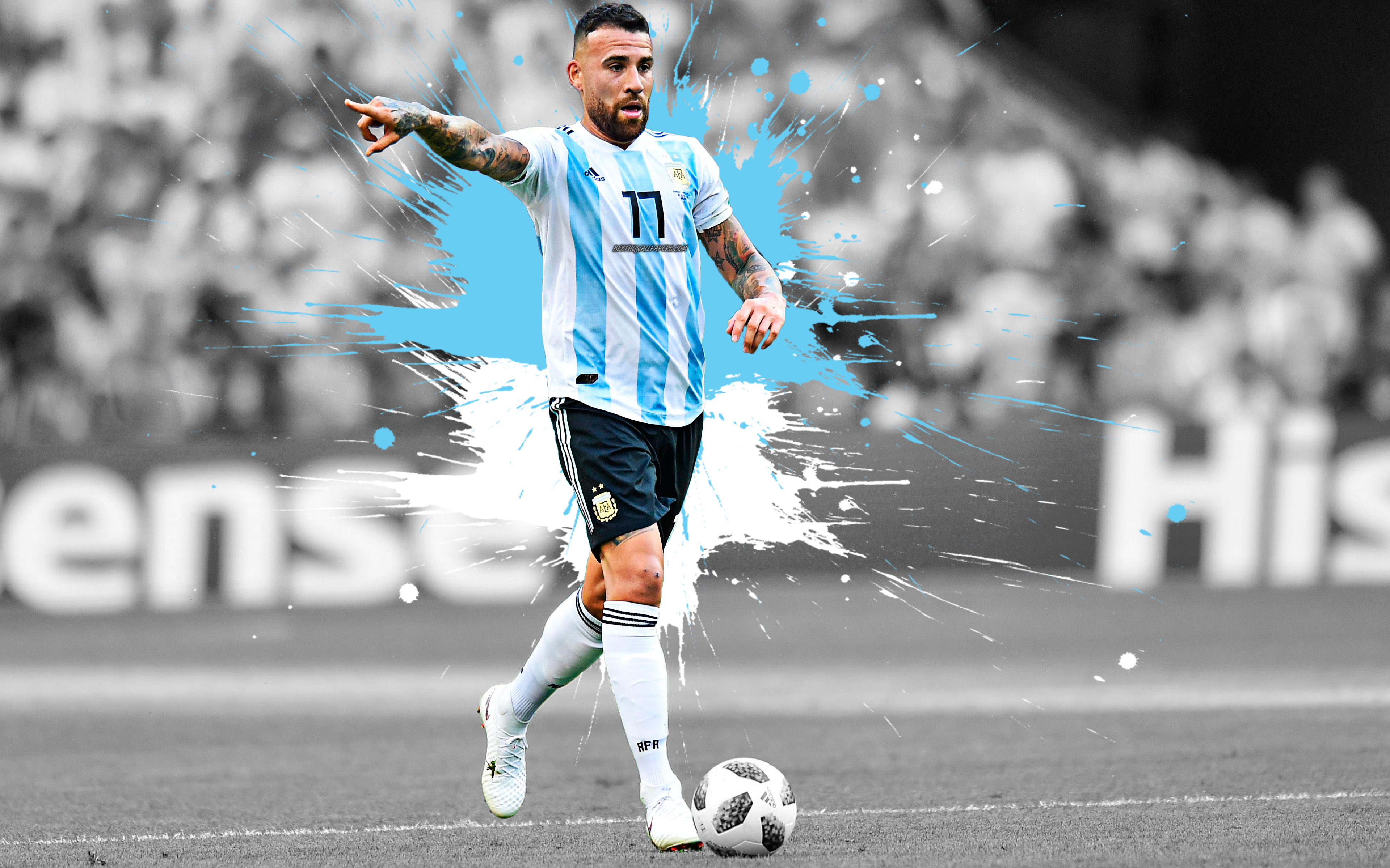 Nicolas Otamendi, 4k, Argentina National Football Team, - Nicolas Otamendi Wallpapers Hd , HD Wallpaper & Backgrounds
