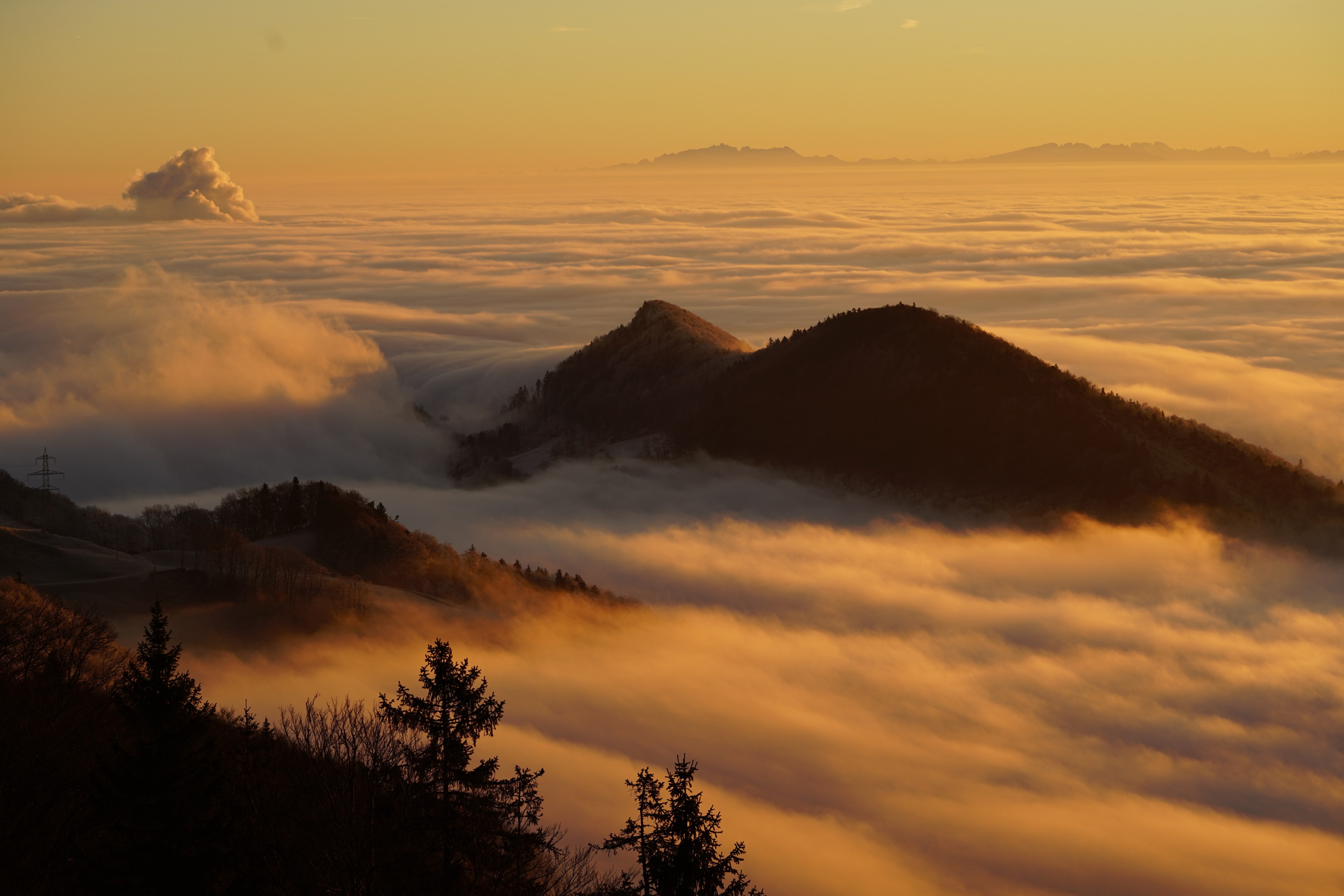 #3840x2561 #homberg #clouds #selva Marine #sea Of Fog - Cloud , HD Wallpaper & Backgrounds