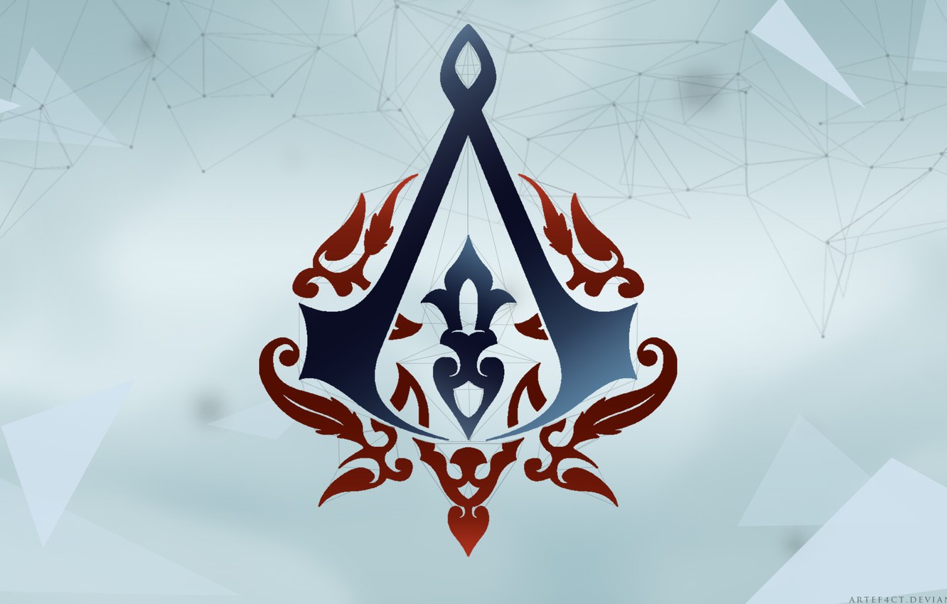 Photo Wallpaper Assassins Creed, Sign Atamans, Animus - Assassin's Creed Logo Png , HD Wallpaper & Backgrounds