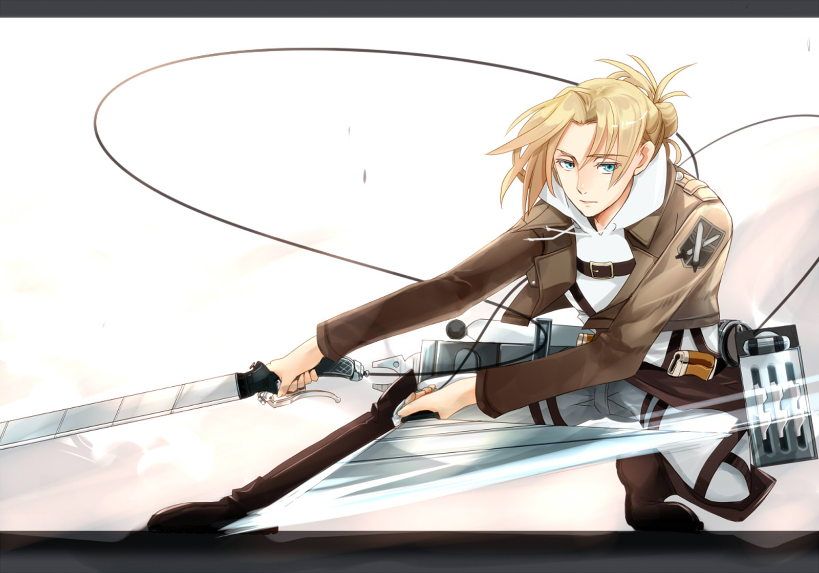 Annie Leonhardt Attack On Titan Shingeki No Kyojin - Annie Leonhart 3d Maneuver , HD Wallpaper & Backgrounds