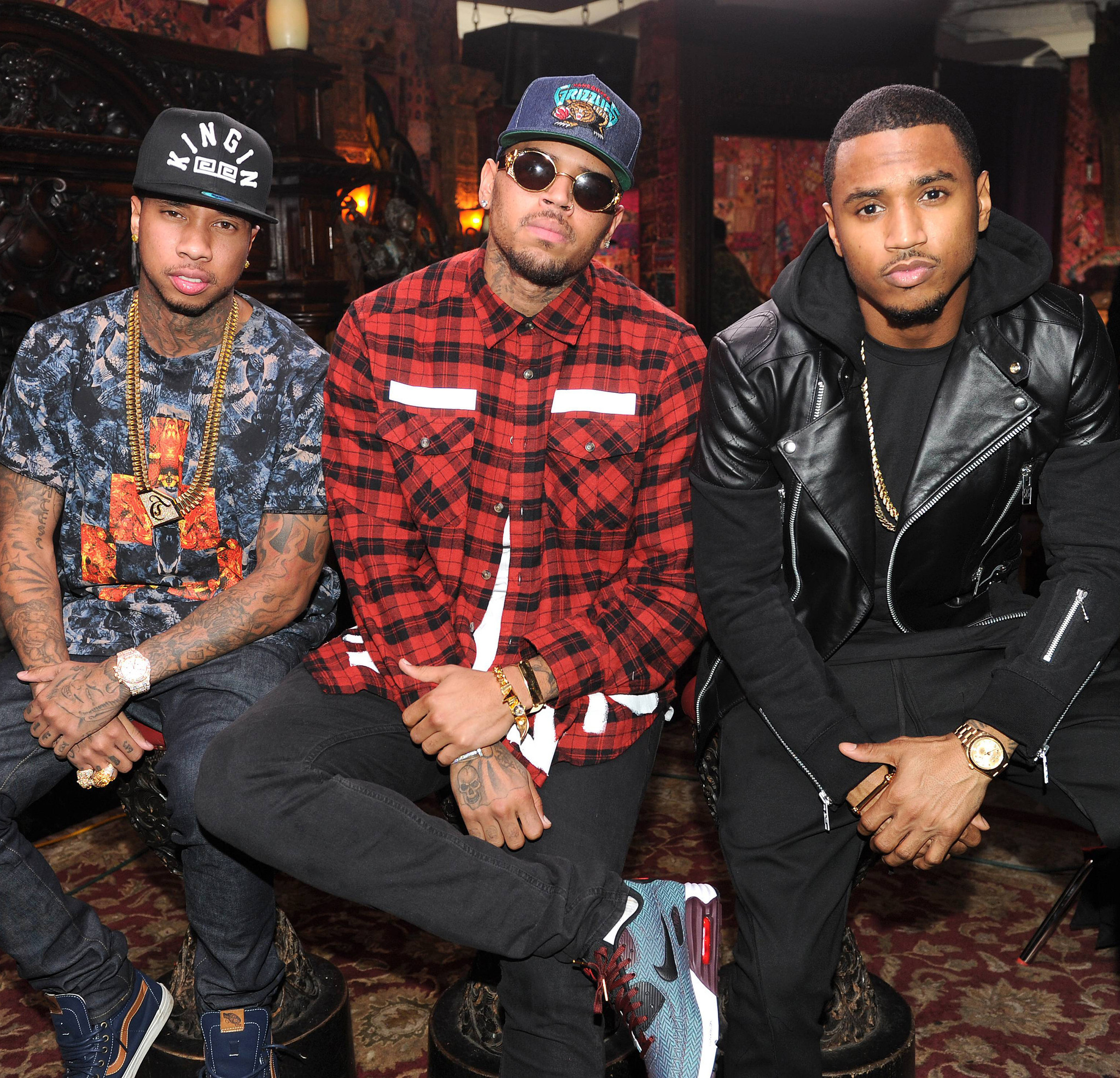 August Alsina Trey Songz Chris Brown Wallpaper - Chris Brown E Trey Songz , HD Wallpaper & Backgrounds