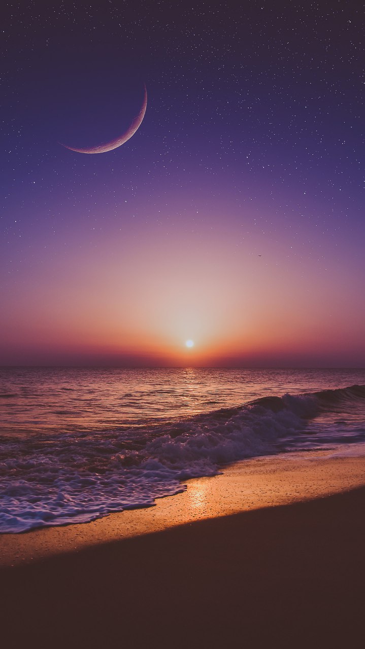 Download This Wallpaper Preview - Iphone Beach Moon , HD Wallpaper & Backgrounds