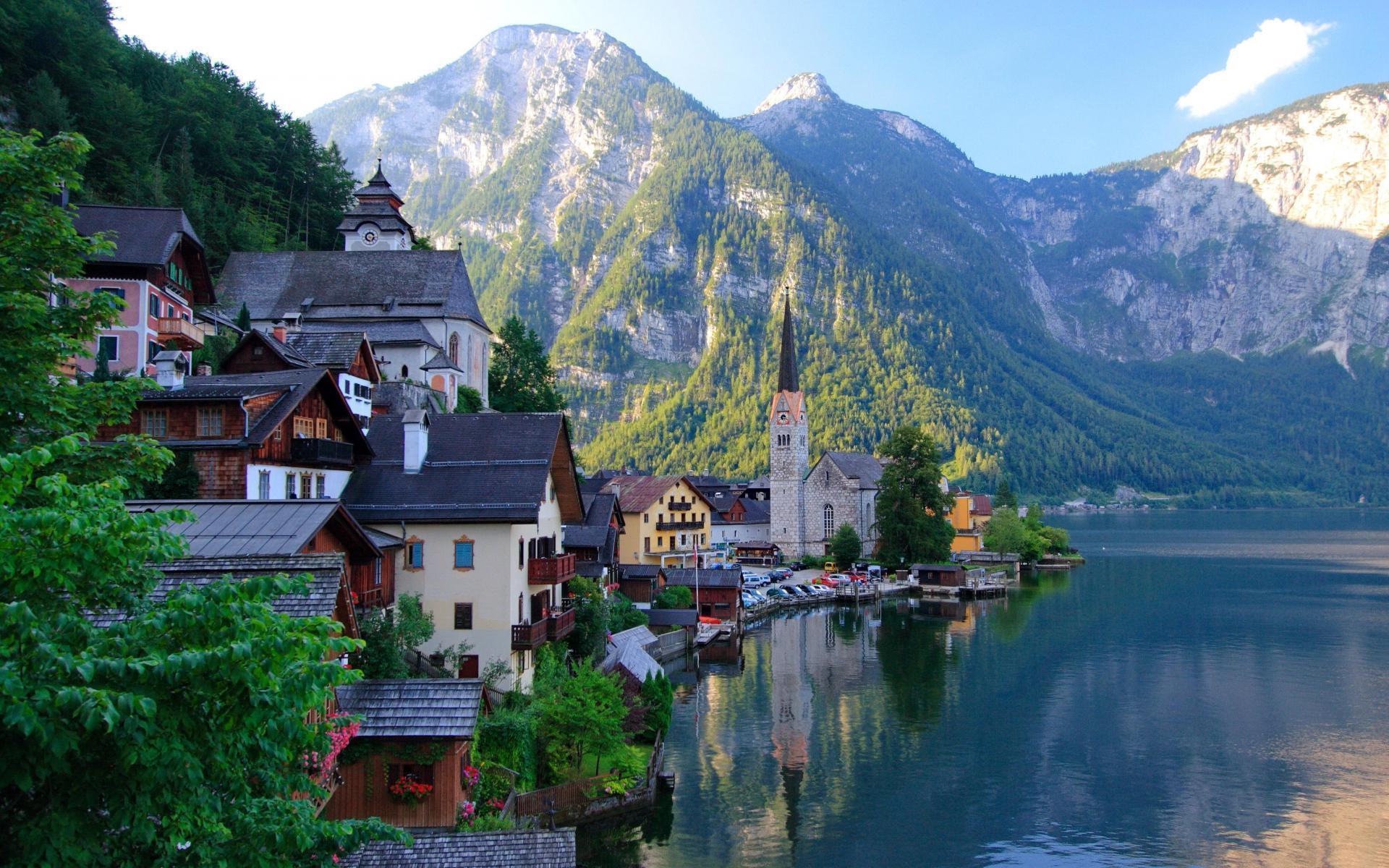 Hallstatt Austria High Quality Wallpaper - Самые Красивые Города Австрии , HD Wallpaper & Backgrounds