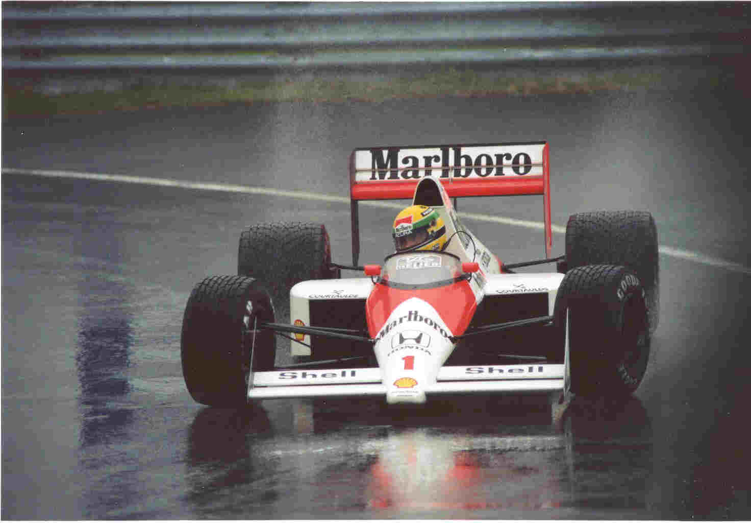 In - Ayrton Senna Mclaren Photograph , HD Wallpaper & Backgrounds