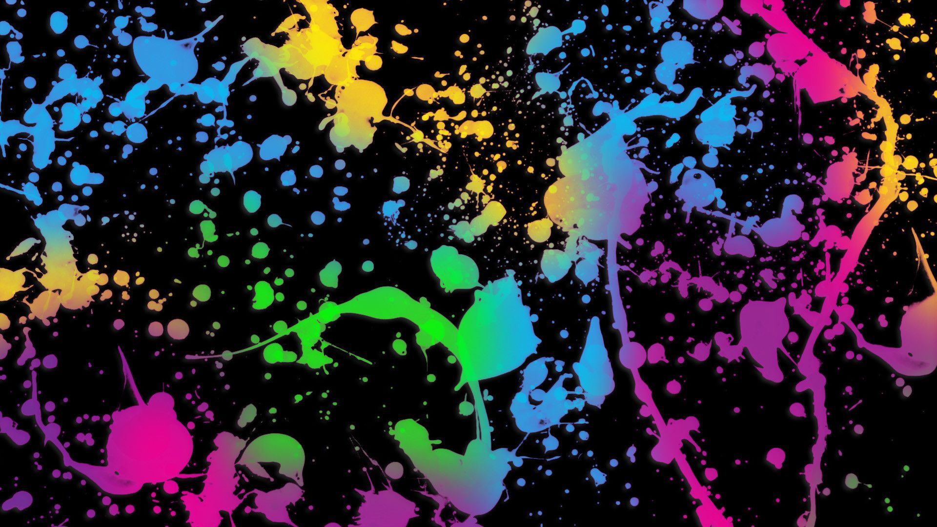 Paint Splash Hd Wallpapers - Glow In The Dark Paint Splatter , HD Wallpaper & Backgrounds
