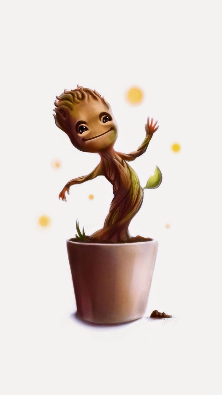 Guardians Of The Galaxy Baby Groot Illustration , HD Wallpaper & Backgrounds