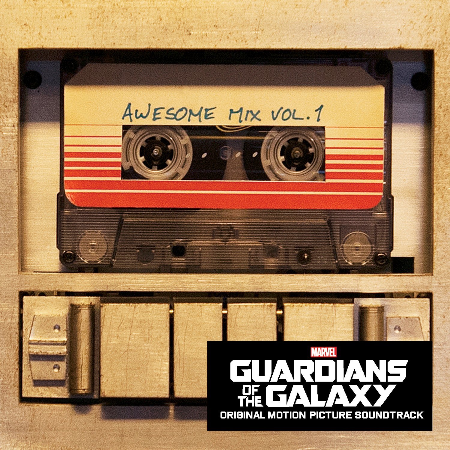 Star Lord's Awesome Mix Tape Cassette From Guardians - Guardians Of The Galaxy Awesome Mix Vol 1 Songs , HD Wallpaper & Backgrounds
