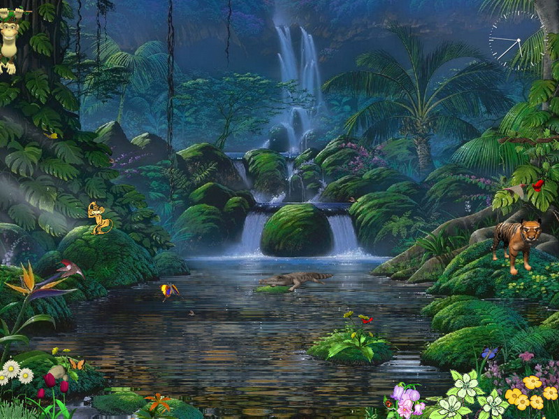 3d Moving Waterfall Sounds Desktop Backgrounds , HD Wallpaper & Backgrounds
