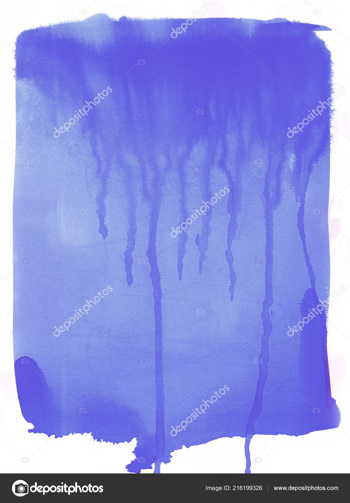 Blue Watercolor Dripping Paint Stock Image - Painting , HD Wallpaper & Backgrounds