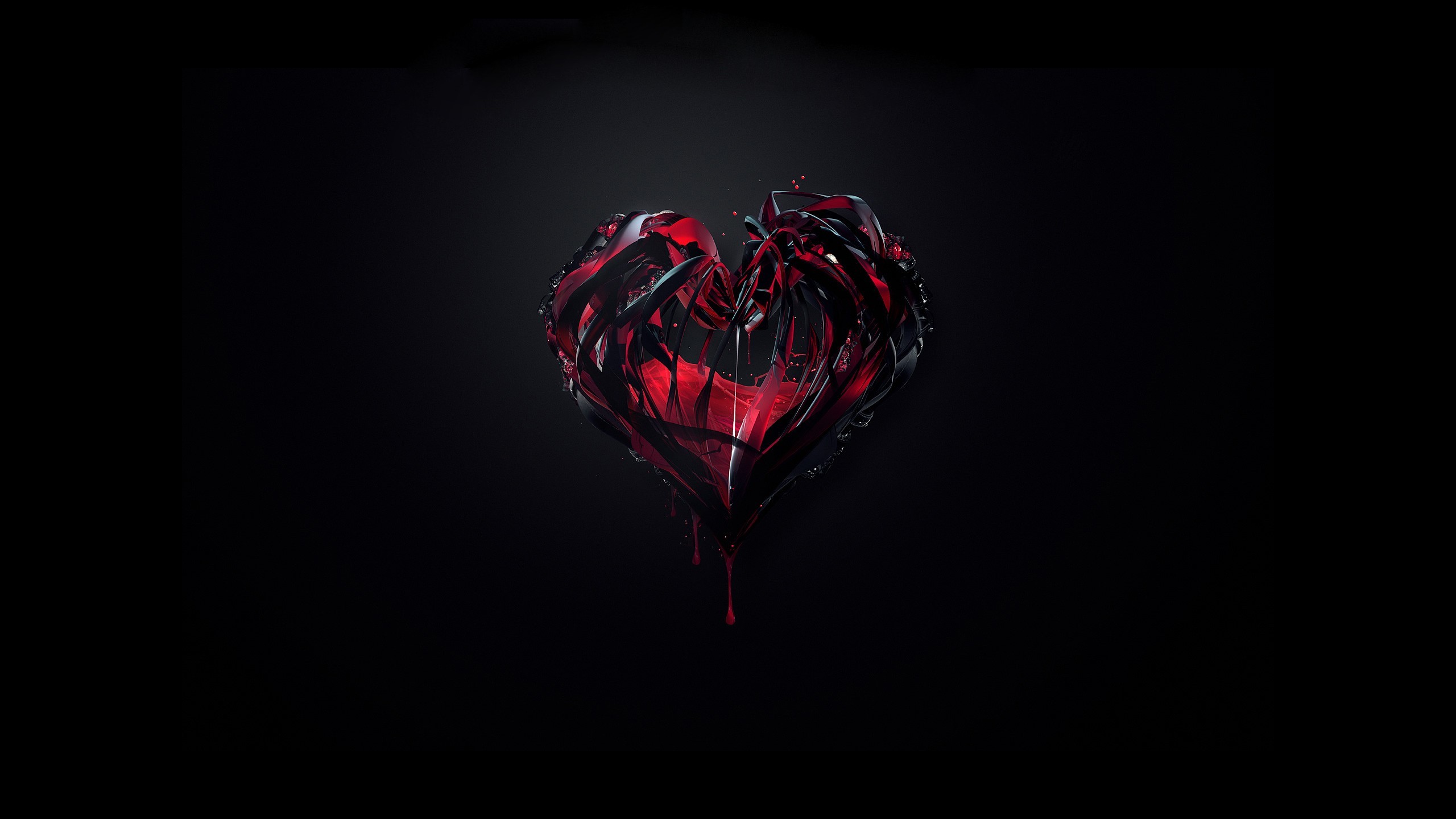 Dripping Heart Hd Wallpaper - Heart , HD Wallpaper & Backgrounds