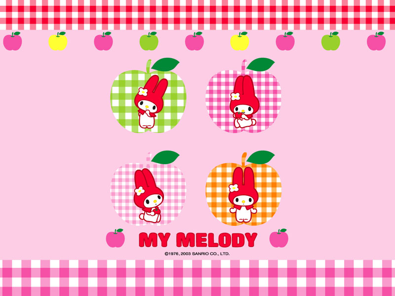 My Melody Apple - Fabriquer Livre En Carton , HD Wallpaper & Backgrounds