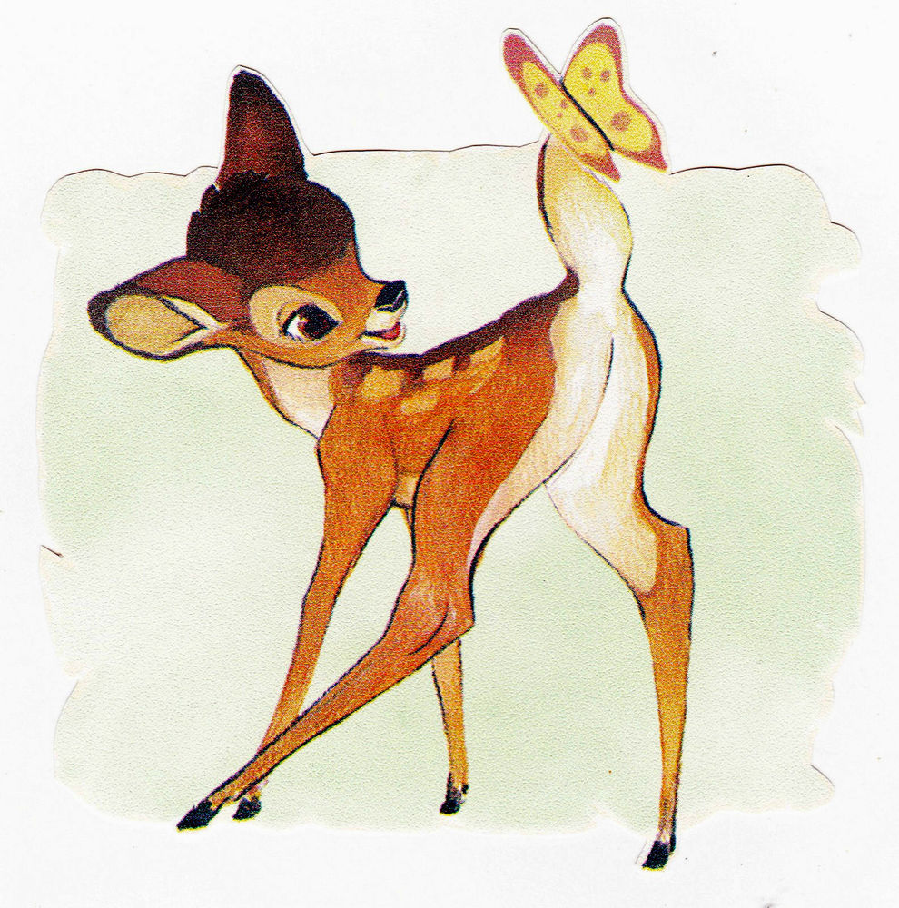 Details About 5 Disney Bambi Thumper Character Prepasted - Bambi , HD Wallpaper & Backgrounds